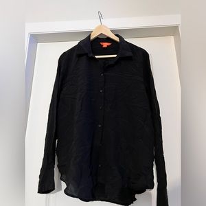 ‼️SALE‼️ Soft black, semi-sheer blouse